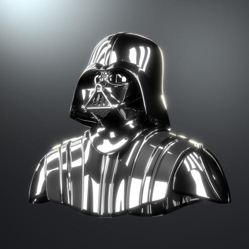 Darth Vader Helmet and Shoulders [High Poly] preview image